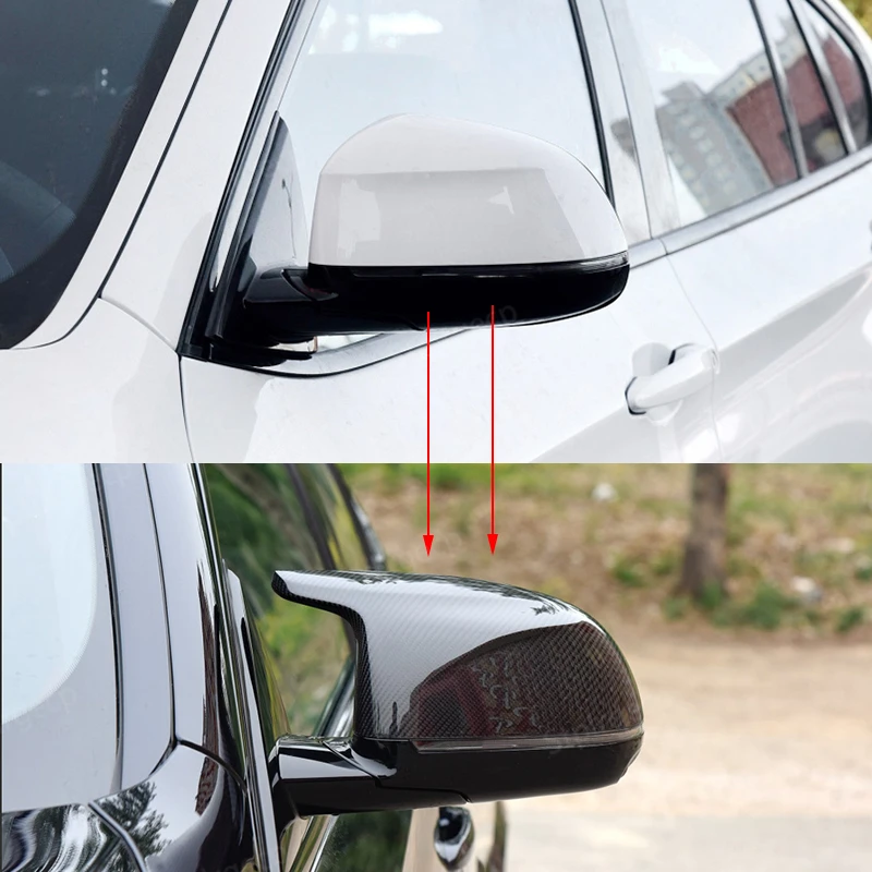 Крышка Зеркала Боковой Двери Автомобиля Крышка Бокового Зеркала Заднего Вида для BMW F25 X3 F26 X4 F15 X5 F16 X6 14-18 M Style