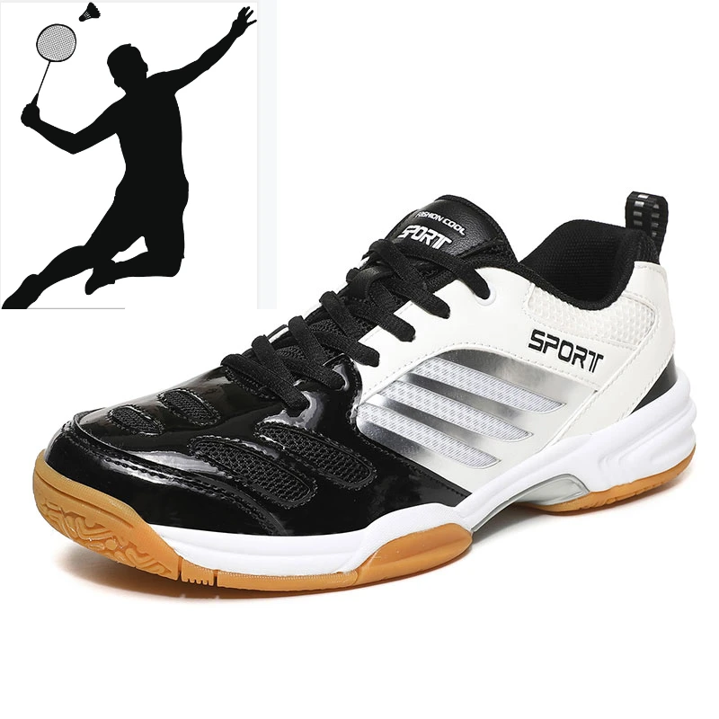 Мужская профессиональная обувь для бадминтона, Удобная легкая волейбольная обувь, мужская нескользящая теннисная обувь для тренировок, Дышащая теннисная обувь