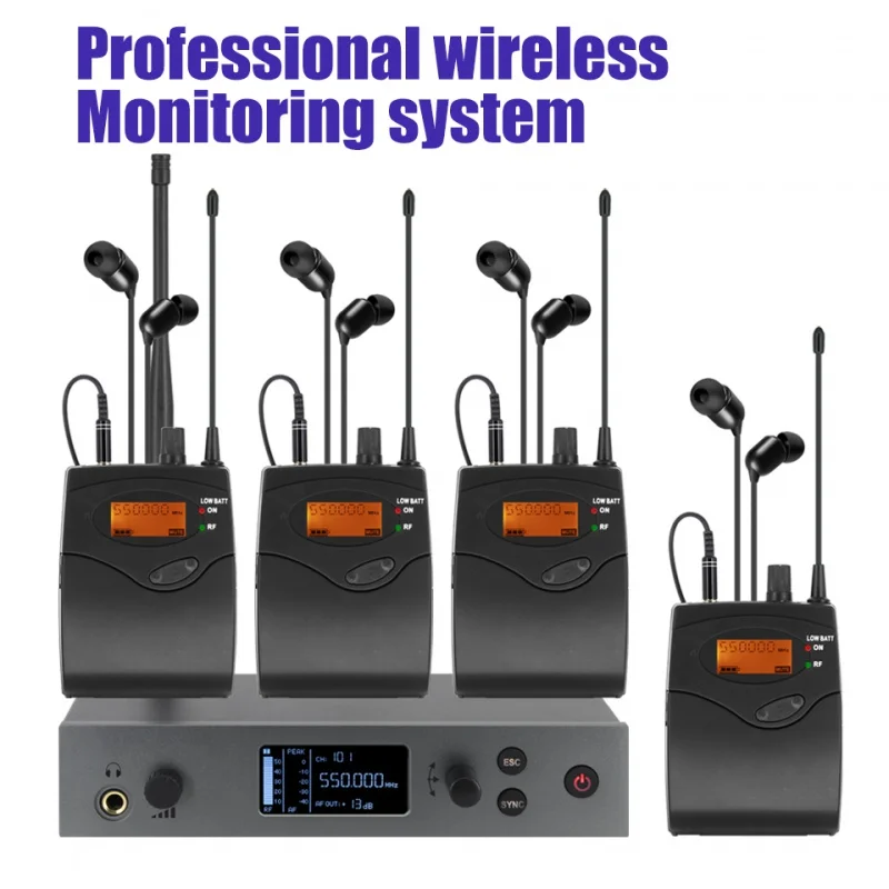 Профессиональная система мониторинга сцены IEMg4, мониторинг звука в ухе, мониторинг наушников, 2-канальная, подходит для DJ-сцены