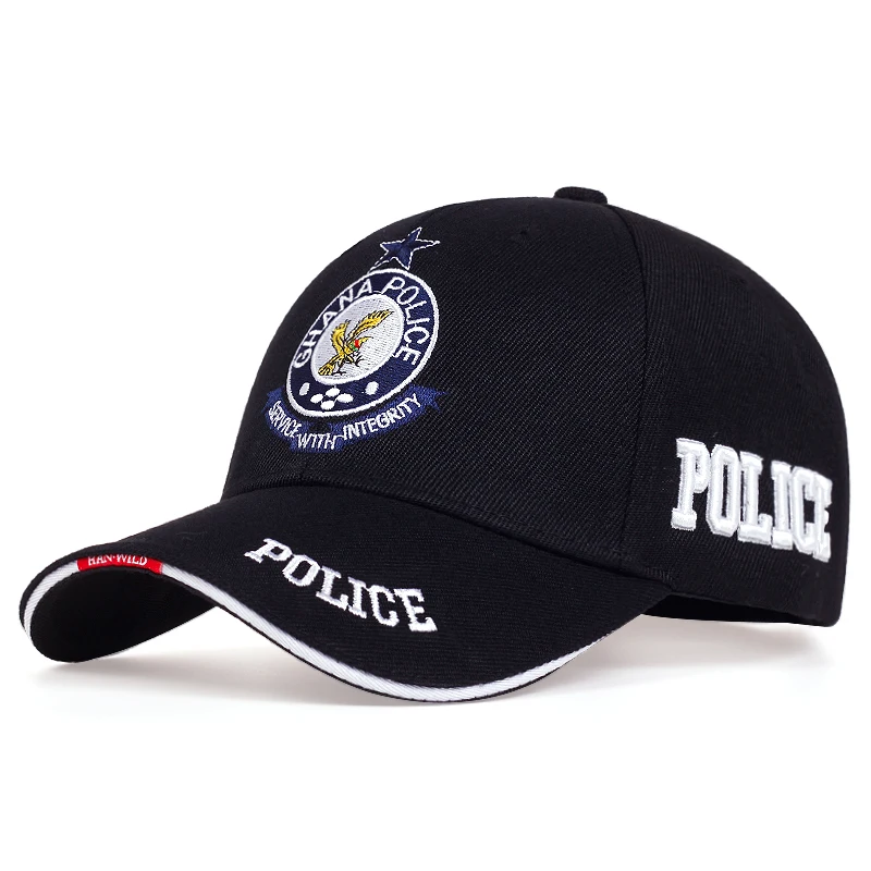 Новая модная бейсболка, уличная шляпа, повседневная шляпа, Хип-хоп шляпа, регулируемая унисекс, подарок с вышивкой в виде полицейского письма для подруги