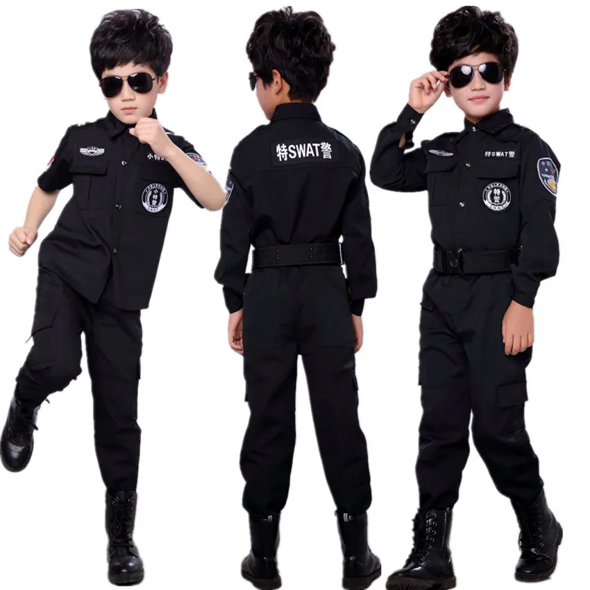 Армейский костюм для мальчиков-подростков, военная форма полиции спецназа, мужские и Женские костюмы для Косплея, Модная одежда для вечеринки на Хэллоуин, боевая куртка
