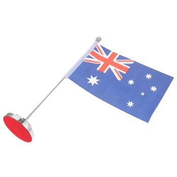 1 комплект настольных принадлежностей Австралийский флаг Декор офисного стола Флаг Страны Орнамент настольного флага с подставкой  5