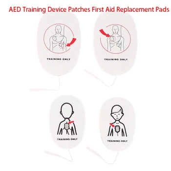 1 Пара патчей для тренажера AED, Сменные накладки для обучения оказанию первой помощи, универсальный тренажер для обучения взрослых и детей  10