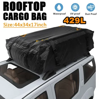 112x87x44 см Багажная сумка для багажника на крыше автомобиля для внедорожника, сумка для хранения багажа на крыше автомобиля, дорожный водонепроницаемый солнцезащитный обвес для тела  5