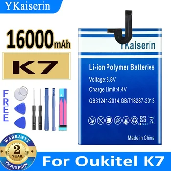 16000 мАч YKaiserin Аккумулятор для Oukitel K7 New Bateria + Track NO  10