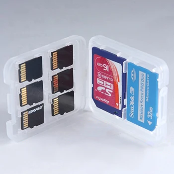 1шт Прозрачный Защитный Держатель Micro Box Для Карт Памяти SDHC Чехол Для Хранения Пластиковых Коробок  10