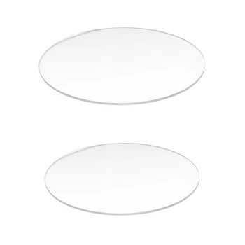 2 шт. прозрачных круглых акриловых диска толщиной 3 мм, 70 мм и 60 мм  5