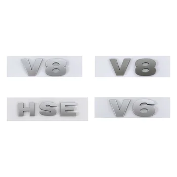 3D ABS Хром Черный V6 V8 Буквы HSE Эмблема Заднего Багажника Автомобиля Значок Наклейки Для Range Rover Sport Discovery Evoque Аксессуары  5