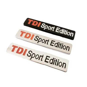 3D Металл TDI Sport Edition Письмо Наклейки На Задний Багажник Автомобиля Эмблема Хромированный Значок Наклейки Для VW POLO GOLF CC TT JETTA GTI TOUAREG  10