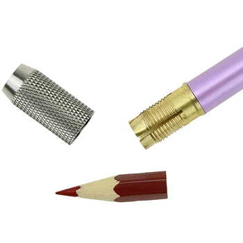 6 шт. Металлический цветной стержень с одним концом, удлинитель для карандаша, Удлинитель для карандаша, Гнездо для ручки, удлинитель для ручки, пенал  10