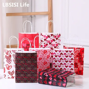 LBSISI, украшение в виде сердца, сумка для сувениров, косметический сюрприз, подарочная упаковка, свадьба, вечеринка в честь Дня Святого Валентина, любовь 10 шт.  5