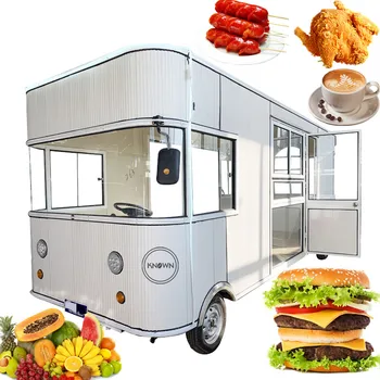 OEM Новый Уличный Продовольственный грузовик Мобильный автомобиль для быстрого приготовления хот-догов Индивидуальные киоски для мороженого и гамбургеров  5