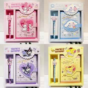 Sanrio Hello Kitty Kuromi My Melody Cinnamoroll Канцелярские Принадлежности Ручная Книга Большая Школьная Записная Книжка Для Милой Девочки, Детский Подарок На День Рождения  4