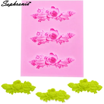 Sophronia F1147 Розовые цветы, 1шт, силиконовые формы из УФ-смолы, цветы, подвески Expoxy, подвеска для изготовления ювелирных изделий своими руками  5