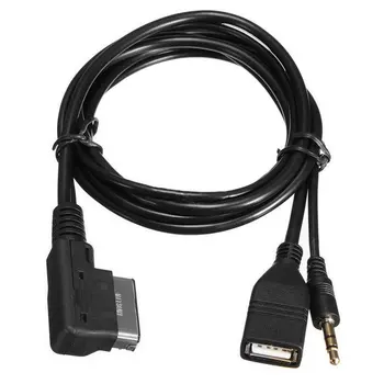 Автомобильный кабель AMI AUX USB для iPhne 6s 5 подходит для Benz  4