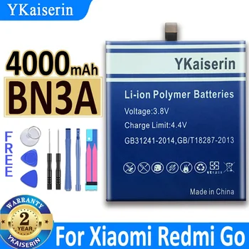 Аккумулятор YKaiserin емкостью 4000 мАч BN3A BN-3A для Xiaomi Redmi Go Bateria  10