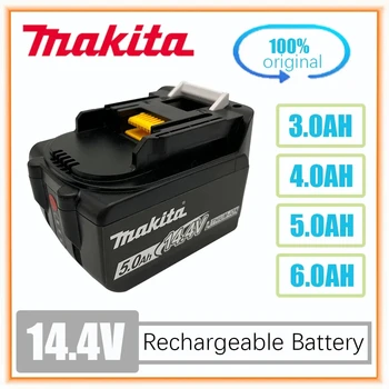 Аккумуляторная батарея Makita со светодиодным индикатором для BL1430 BL1415 BL1440 196875-4 194558-0 195444-8 3.0AH 4.0Ah 5.0AH 6.0Ah 14.4V  5