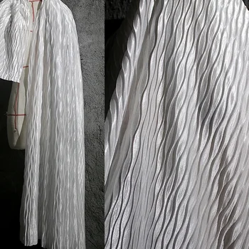 Атласная ткань в складку, обтекаемый орган, плиссированная дизайнерская высококачественная ткань для женского платья  5