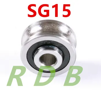 Бесплатная доставка 10 шт SG15 SG5RS U-образные шарикоподшипники 5x17x8x9,75 мм для отслеживания направляющих роликовых подшипников  3