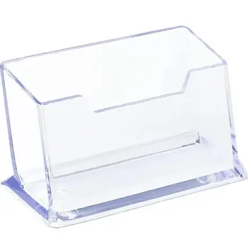 Визитница, креативная прозрачная акриловая коробка для хранения карточек, коробка для визиток Большой емкости, аксессуары для делового стола  4