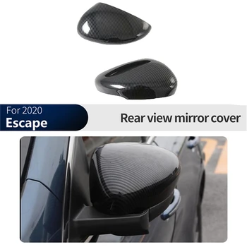 Декоративная защитная крышка корпуса зеркала заднего вида из углеродного волокна для автоаксессуаров Ford Escape 2020 2021  5