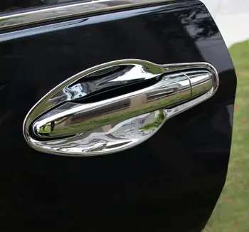 Для Honda CR-V CRV 2015 2016 ABS Хромированная отделка дверной чаши Автомобильные аксессуары Наклейки  2
