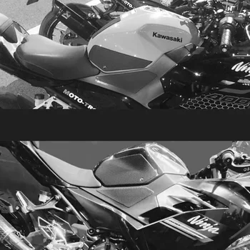 Для Kawasaki Ninja400 с 2018 по 2023 год Тяговая накладка на бак мотоцикла Боковой газ Защита коленного сустава Противоскользящая наклейка  10
