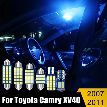 Для Toyota Camry 40 XV40 2007 2008 2009 2010 2011 8 шт. Светодиодные Автомобильные Купольные Лампы Для Чтения, Лампы Для Багажника, Лампы Для Зеркал, Аксессуары  10