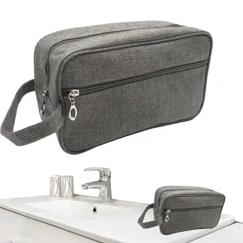 Дорожная сумка для ванной комнаты, водонепроницаемая косметичка, легкая дорожная сумка-органайзер для туалетных принадлежностей, сумка-органайзер для косметики  5