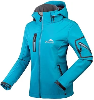 Женская флисовая куртка Softshell с термоволокном, Ветрозащитная куртка для пеших прогулок, бега, треккинга, кемпинга с капюшоном для занятий спортом на открытом воздухе  10