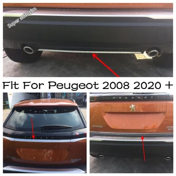 Крышка Задней Двери Багажника Автомобиля/Ручка Задней Двери/Накладки На Бампер, Накладка Молдинга, Стайлинг Гарнира Для Peugeot 2008 2020 - 2022  5
