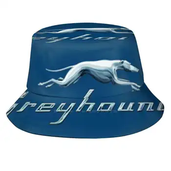 Логотип Greyhound Blue Bus С Принтом Ведро-Шляпы Солнцезащитная Кепка Findyourtag  4