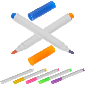 Маркеры для белой доски с мелким кончиком сухого стирания, ручки для бытовой доски, Стираемый многоцветный жидкий мел  10