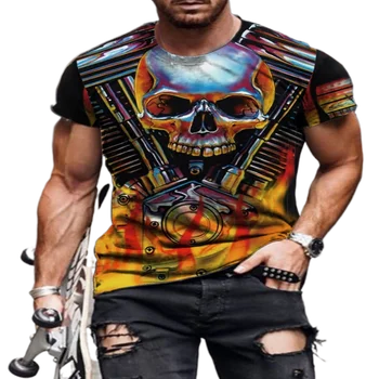Мужская футболка с принтом terror element, персонализированная футболка в стиле хип-хоп, дышащая свободная футболка  10