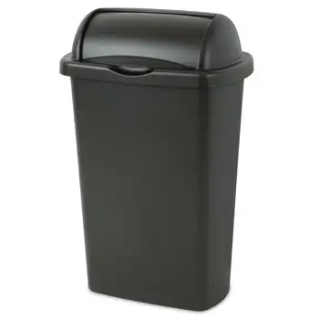 Мусорное ведро на галлон, кухонное мусорное ведро с пластиковым рулоном, черное мусорное ведро, автоматическое мусорное ведро, уличное мусорное ведро Cesto de basura   10