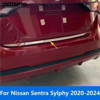 Накладка на ручку задней двери Nissan Sentra Sylphy 2020-2022 2023 2024 Отделка крышки заднего багажника Аксессуары для стайлинга автомобилей  5