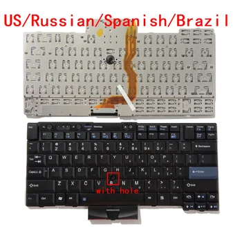 Новая Клавиатура Для Ноутбука США, России, Испании, Бразилии, Lenovo Thinkpad T410 T420 T510 T520 W510 W520 X220 X220I X220T  2