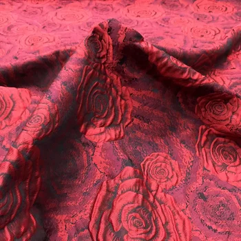 Окрашенная пряжей Парча Жаккардовая ткань Розовое платье Ветровка пальто Модный дизайн Ткань Европейский бренд для пошива оптом Материал  10