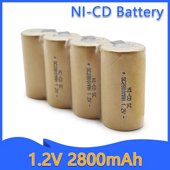 Оригинальный Ni-Cd аккумулятор 1,2 В 2800 мАч для электроинструмента, отвертки, дрели, замените перезаряжаемый Ni-Cd аккумулятор 1,2 В  5