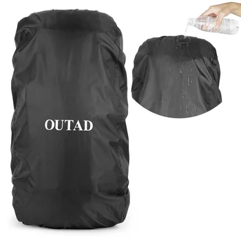 Открытый Унисекс, Водонепроницаемый рюкзак OUTAD, Непромокаемый чехол, Прочный Походный рюкзак для кемпинга, сумка для взрослых, Черный  5