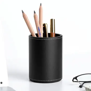 Полезный Настольный ящик для хранения в простом стиле, 2 цвета, Многофункциональный контейнер для ручек для домашнего использования  5