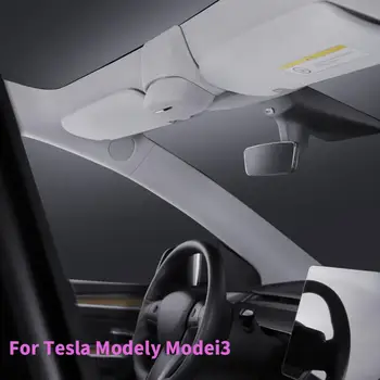 Посвящается чехлу для очков Tesla, откидной чехол для салона Tesla, простая установка, модель YModel 3, чехол для очков 2019-2022  10