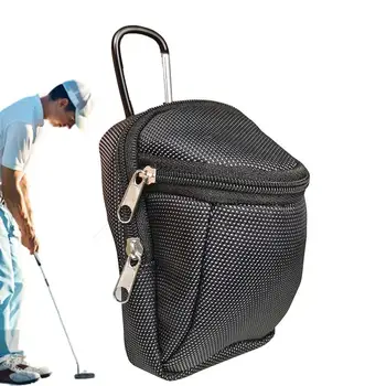 Поясная сумка для мини-гольфа Большой Емкости, 2-Слойная сумка для гольфа, Мини-Держатель, Поясная Сумка С Крючком, нейлоновый мяч для гольфа, Подарок для Гольфиста  5