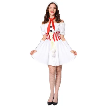 Рождественский костюм Белого Снеговика 2023 года для Косплея и сценических представлений  5