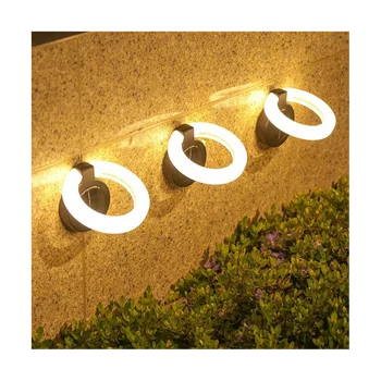 Солнечный Садовый водонепроницаемый настенный светильник Подземный светильник Складной ступенчатый ночник Ландшафтное декоративное освещение-Белый свет  10