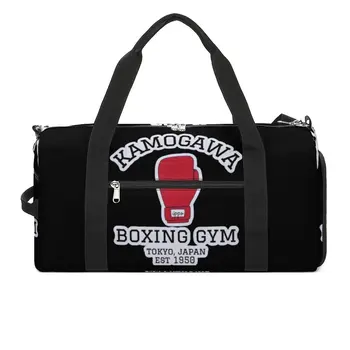 Спортивная сумка Kamogawa Boxing Gym Спортивная сумка Большая Токио Япония EST 1950 Пара Водонепроницаемая Сумка на заказ Новинка Дорожная Сумка для фитнеса  5