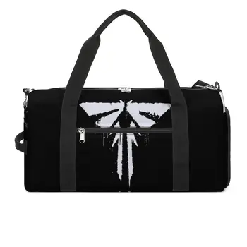 Спортивная сумка The Last of Us, граффити с логотипом Firefly, Белые уличные спортивные сумки, аксессуары для спортзала, сумка для плавания, Фитнес-сумка для пары  10