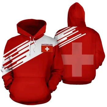 Толстовка с 3D принтом Флага Швейцарии для мужчин, Модная спортивная одежда, пуловеры с длинными рукавами, повседневный спортивный костюм, новинка в свитшотах  10