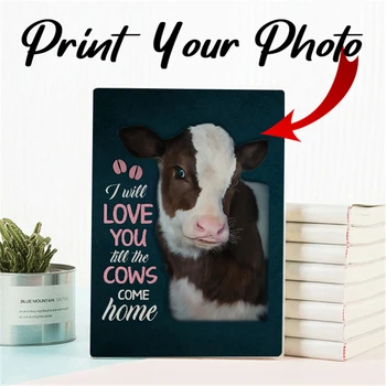 Фотожурнал на заказ Персонализированный блокнот Ферма Корова Подарок для любителей коров Просто девушке, которая любит коров Дочь Розовая печать  10