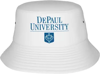 Шляпы-Ведерки С Логотипом Университета ДеПол, Модная Солнцезащитная Кепка, Упаковываемая Уличная Рыбацкая Шляпа для Женщин и Мужчин, Черный  5